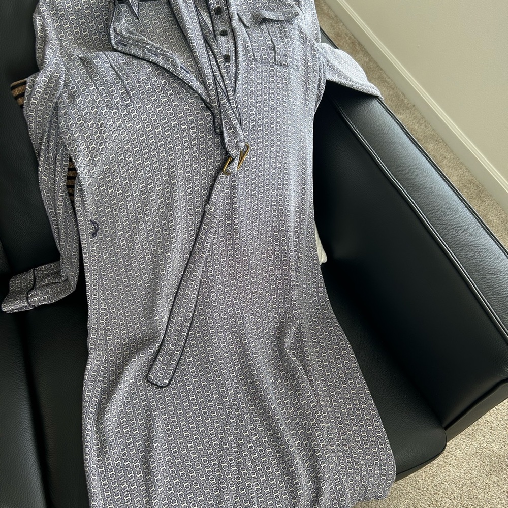 Tory Burch Long Sleeve Patterned Dress